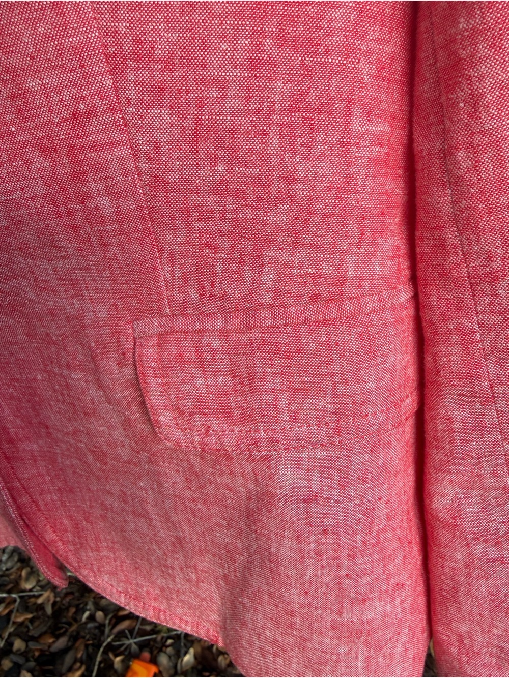 J.Crew Schoolboy Blazer in Linen-Cotton Heathered Red/Pink Women’s 10 - Picture 4 of 10